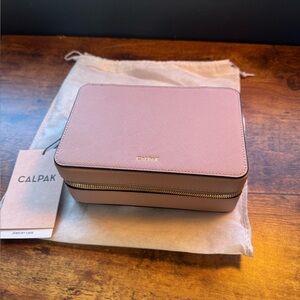 calpak jewelry travel case in mauve